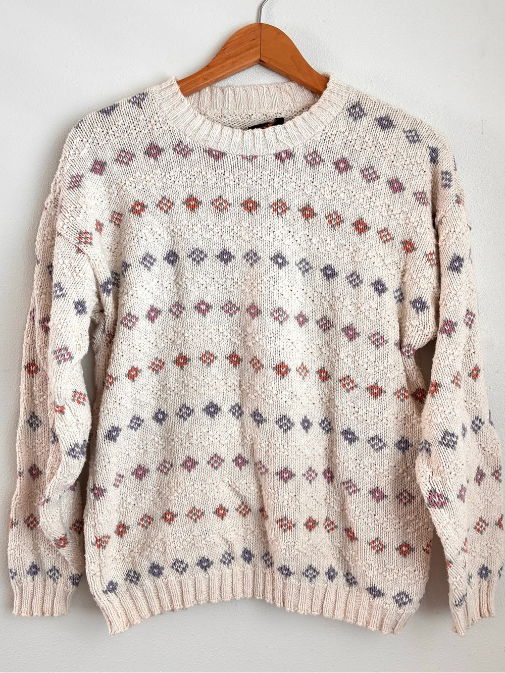 Vintage 90’s Cotton Knit Eddie Bauer Crewneck Sweater (Sm/M)